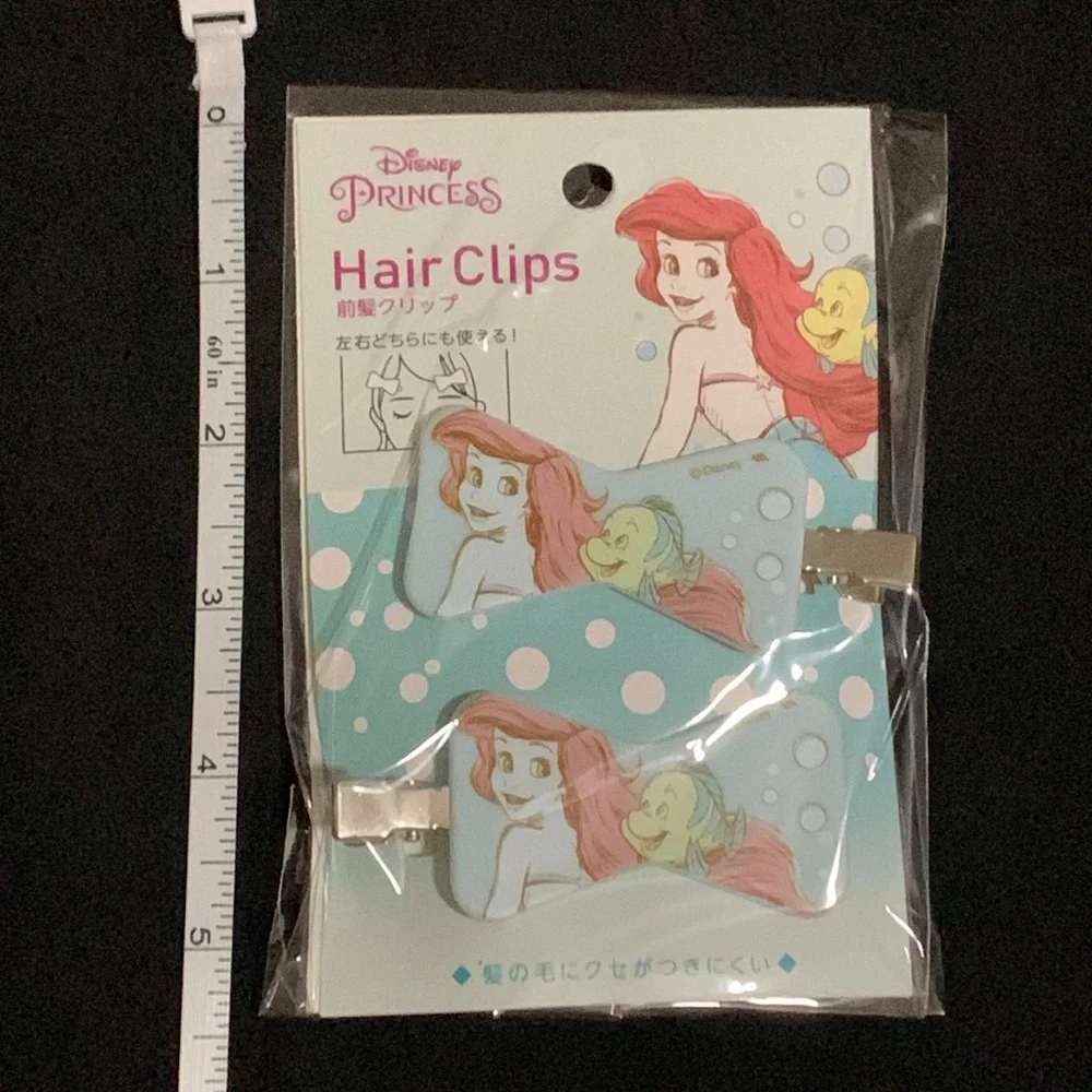 NWT Disney Princess Ariel The Little Mermaid Hair Clips Set of 2 from Japan